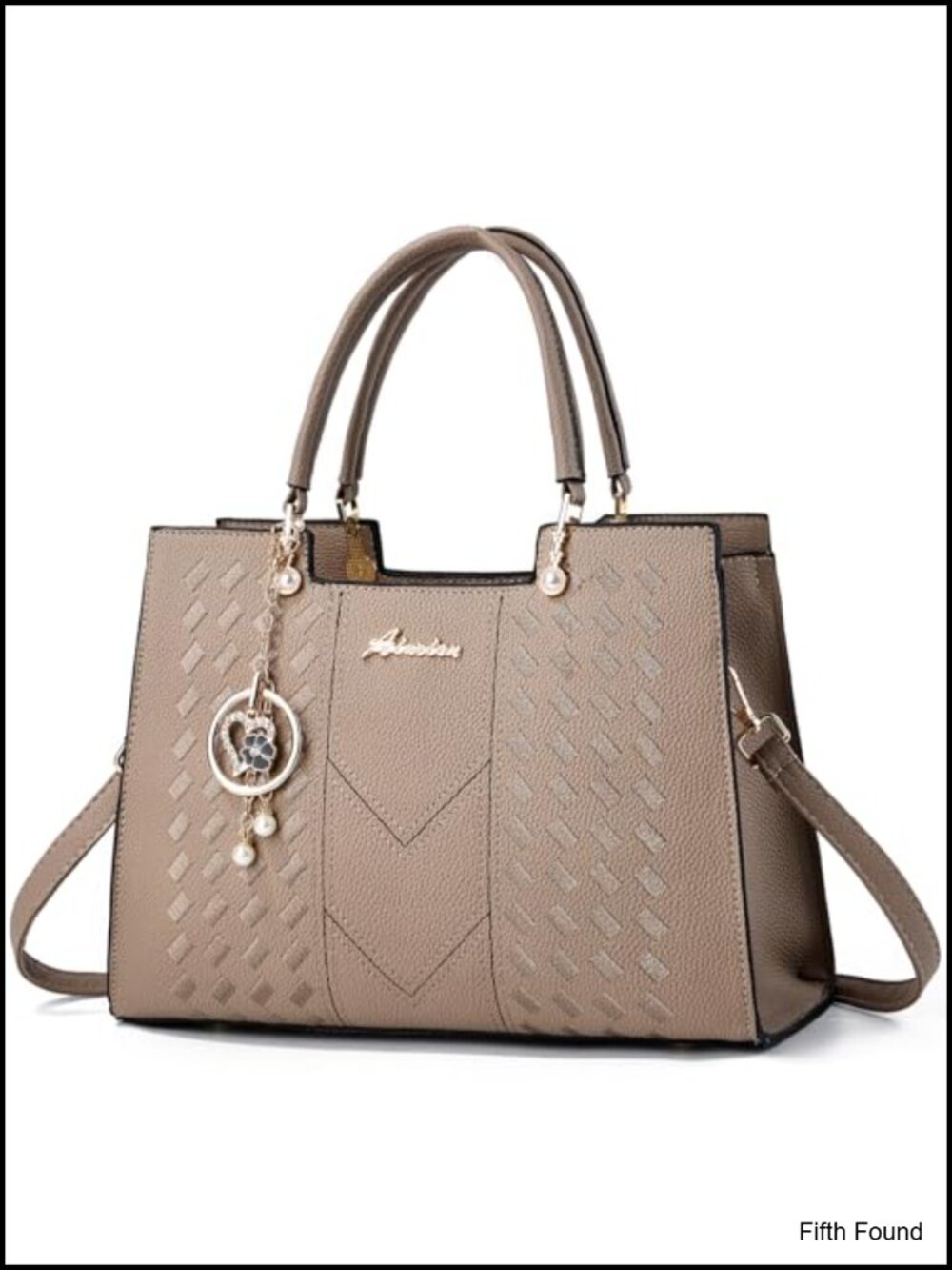 PU Leather Satchel Handbag Tote Crossbody Top Handle Purse